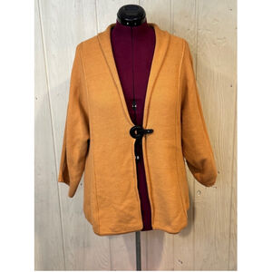 J. m. Collection Cardigan Sweater Mustard size large